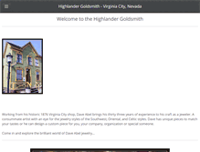 Tablet Screenshot of highlandergoldsmith.com